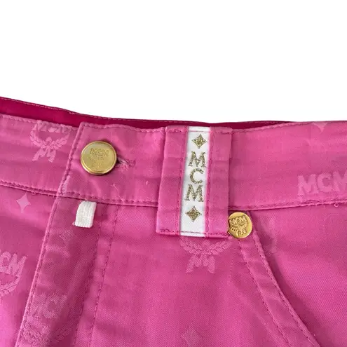 MCM Vintage Pink Monogram Satin Tracksuit Custom Made