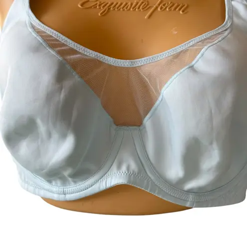 NWT Delimira Full Coverage Light Blue Bra 40C Underwire W681A Pastel Mesh Size undefined