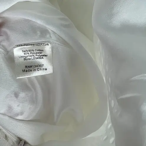 Line and Dot NWT Spring Life Apron Dress Eyelet Criss Cross Back Size Medium M NEW - Image 13