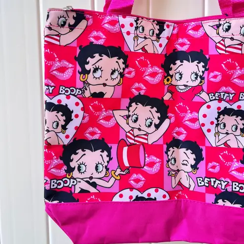 Betty Boop Printed Pink Red Y2K Tote Shoulder Bag New