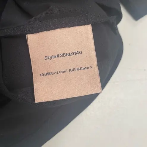 Badgley Mischka BADGLEY MISCHA Women’s Black Artistic Graphic Cotton Tee Shirt Size Medium New