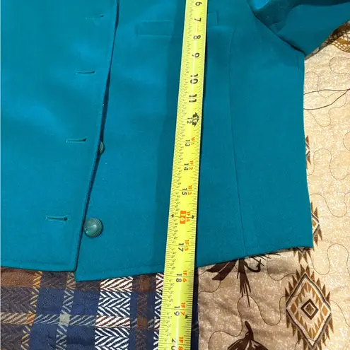 Pendleton wool skirt suit Teal Vintage women’s size 8