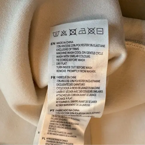 Varley  Alden Short Sleeve Sweatshirt – Cream / Doublesoft Fabric – Size M - Image 12