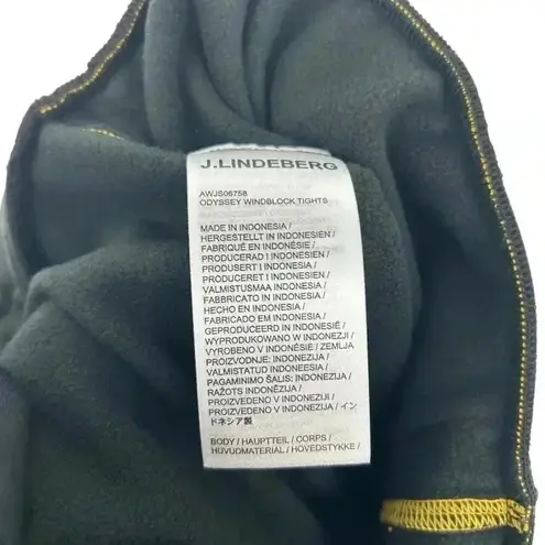 J.LINDEBERG ODYSSEY TIGHTS WOMENS XL GOLF LEGGINGS DRAWSTRING ATHLETIC NWT Yellow