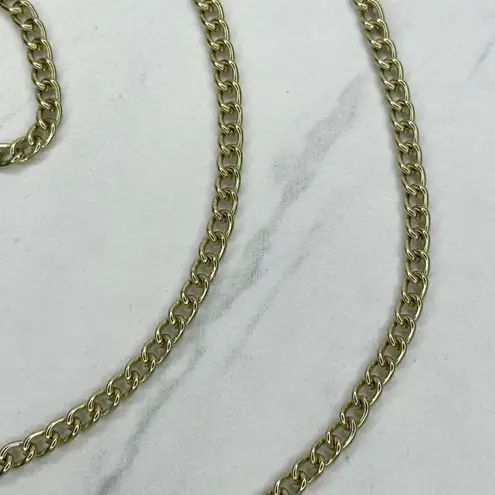 Gold Tone Skinny Chain Link Handbag Strap Replacement Crossbody ✨