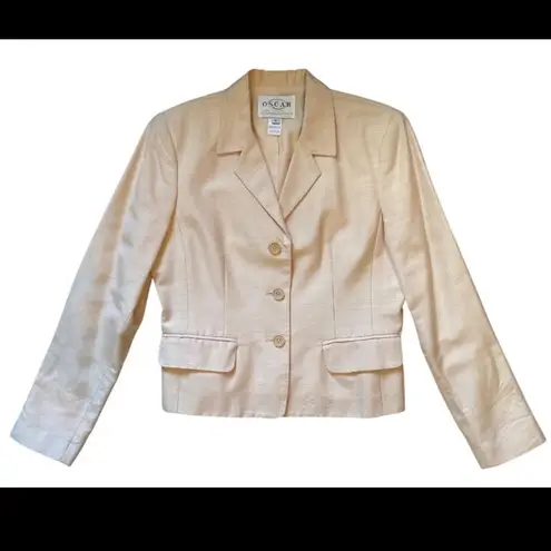 Oscar de la Renta Vintage Oscar De Renta Blazer Old Money Business Jacket Button Front Womens 6