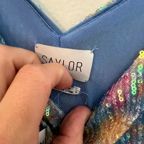 Saylor NWT - Lawren Dress Floral Sequin Party Cocktail Wedding Colorful