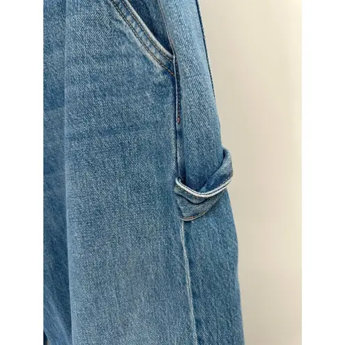 Mother Snacks! The Fun Dip Utility Puddle Wide Leg Jeans in Nothing Else Like It Size 28