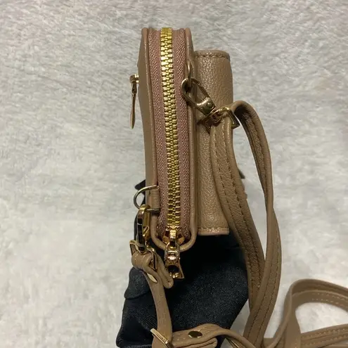 Malibu Skye Soft Mauve Color Crossbody Purse Bag NWOT Tan