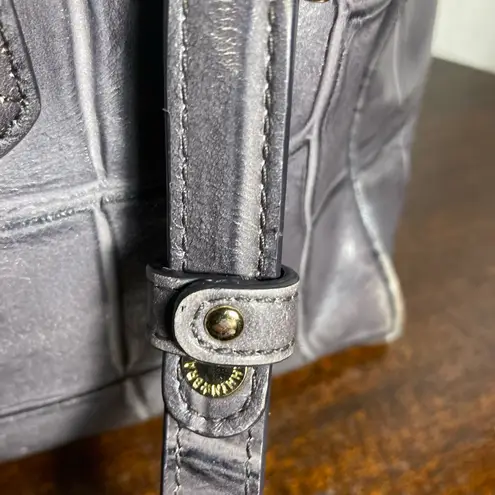 Brahmin MARISSA Elegant Gray Leather Handbag