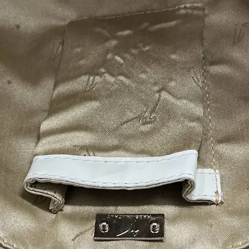 Giuseppe Zanotti white and black patent leather purse-has stains see description