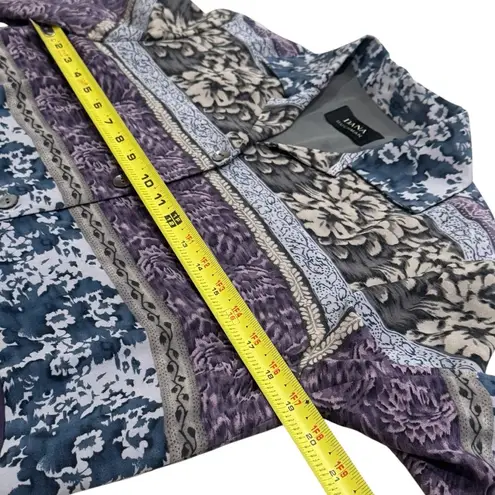 Dana Buchman Vintage Floral Long Sleeve 100% Silk Long Sleeve Blouse Size 2