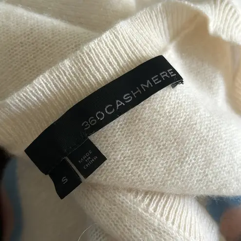 360 Cashmere  Nova Knit in White Grey Multi