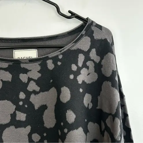 Rachel Hollis Black/Grey Made for More Acid/Stonewash Crewneck Sweatshirt Medium Black