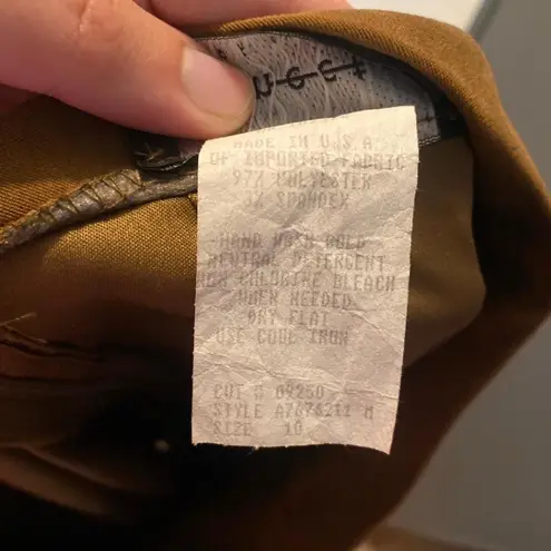 Connected Apparel Vintage Brown Pencil Skirt