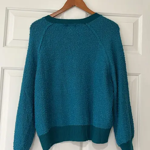 Umgee  NWT Puff Sleeve Boat Neck Sweater