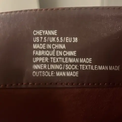 Cheyanne Mixed Material quilted low heel comfort boots wine size 7.5 NEW lined