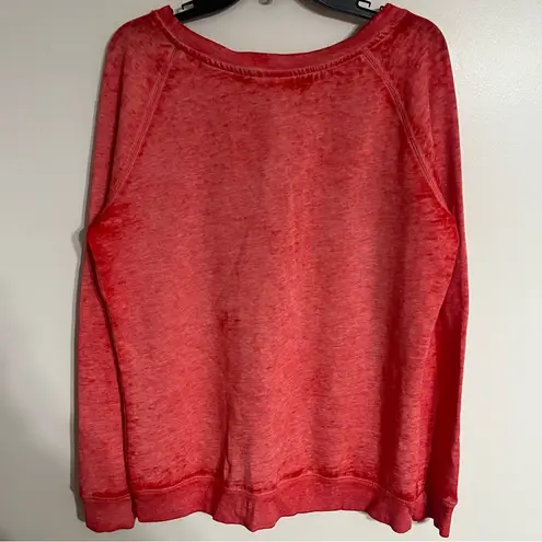 Nba Women’s  Detroit Pistons Boat Neck Sweatshirt Size Large Red Basketball