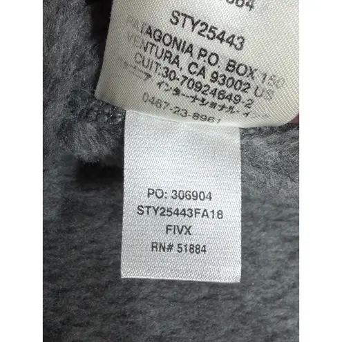 Patagonia  Women PolarTec Gray Fleece Pullover Jacket Snap T Style Size M