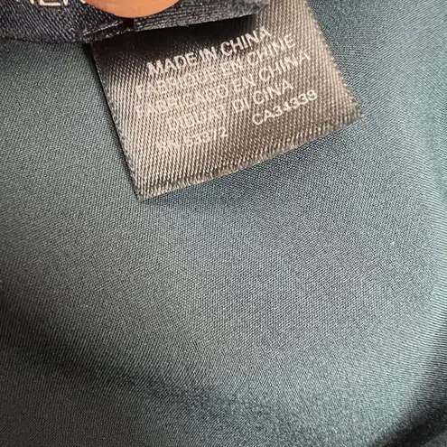 French Connection  Echo Crepe One Shoulder Cocktail Party Dress Teal Size 4 NWOT