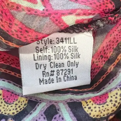 Johnny Was FOR LOVE & LIBERTY Silk Mandala Printed Boho Dress