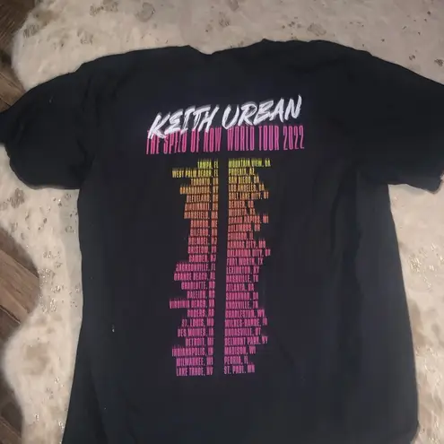 Country Keith urban 2022 tour concert tour tee shirt like new the speed of now L Black Size L