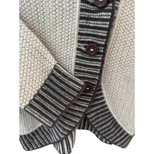 Vintage Weekend MaxMara Banshee Virgin Wool Blend Cardigan Beige Size Small Brown