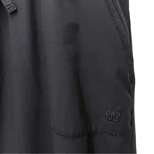 ALBION FIT Cap Sleeve Jumpsuit Black Elastic Waist One Piece Size ST Small Tall