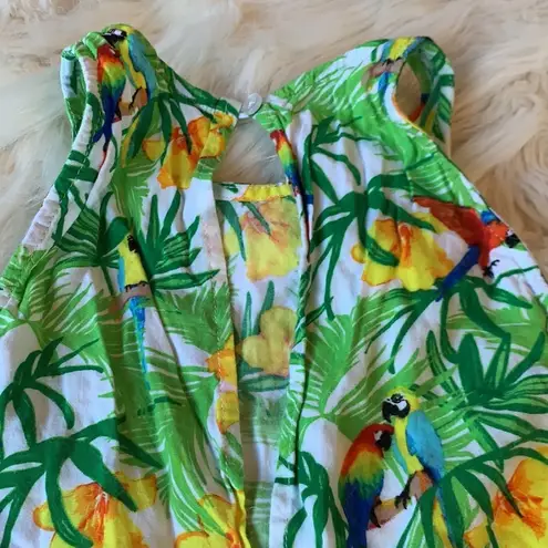 American Apparel  PARROTS IN PARADISE TROPICAL TOP