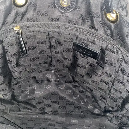 Michael Kors  black Signature Logo tote bag