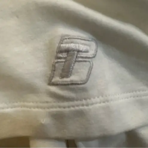 Bo&Tee Women's Crewneck Short Sleeve "Gymbrat" Cropped Tee Shirt Size 2XL White