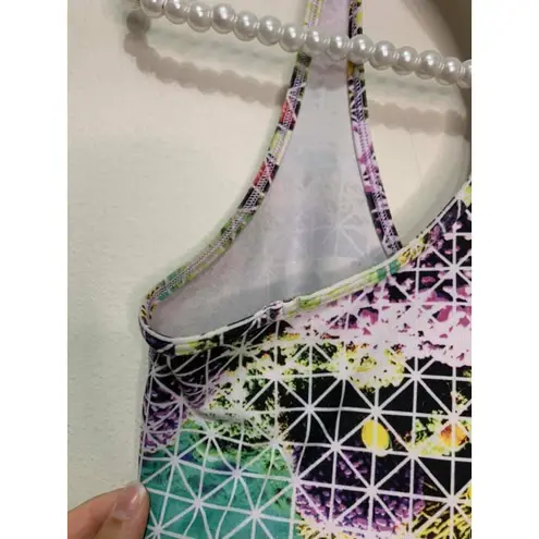 Lululemon Cool Racer Back Paradise Grid Very Green Size 6