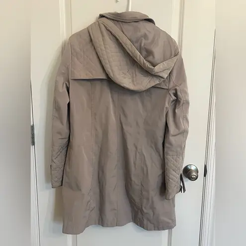 Kenneth Cole New York Quilted Tan Trench Coat Size Large