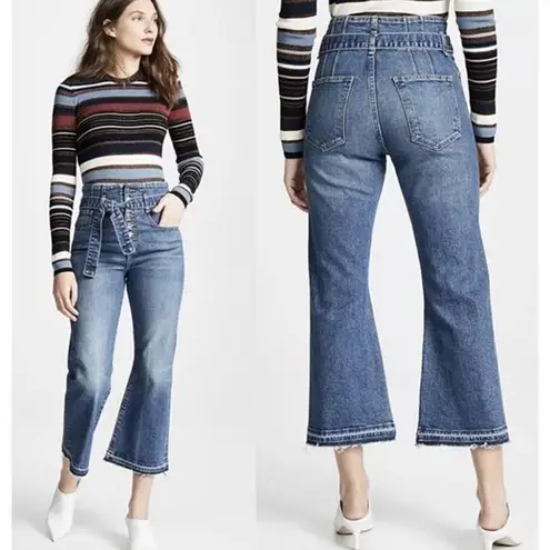 Veronica Beard Marlene Visit Corset Wide Jean, size 27 Doesn’T Have A Belt