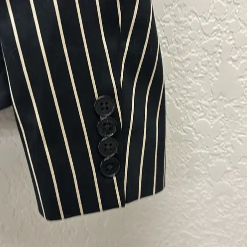 Ralph Lauren Women's Black Pinstripe Blazer Size 8p
