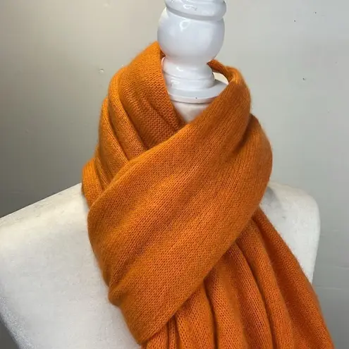Source Unknown SCARF Orange Rectangular Oversized Very Soft