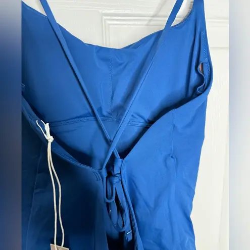 Everlane  NWT One String One Piece Adjustable Tie Bathing Suit Size Small Blue