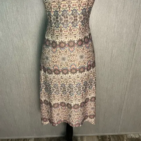 One World NWOT Multicolor Midi Dress Size Medium