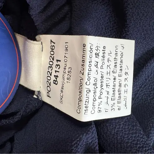 Sweaty Rocks Navy Blue Shorts Romper Front Tie Bare Midriff Lightweight Summer Size L