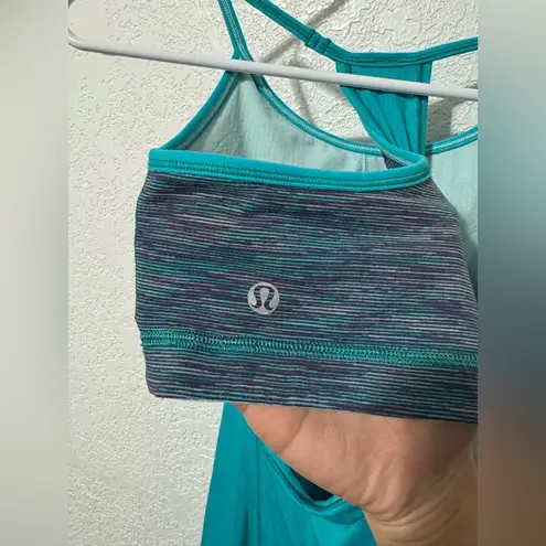 Lululemon  Athletica Teal No Limits Tank Top