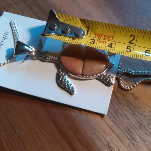 Chili Jasper Turtle Necklace