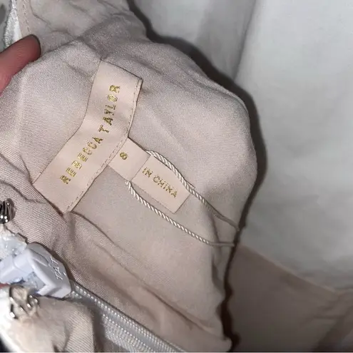 Rebecca Taylor Agnes Embroidery Dress in Milk Size 8 NWT