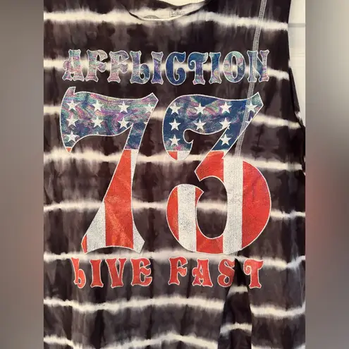 Affliction Spirit of 73 Women's Black and White Tank Top Size XS