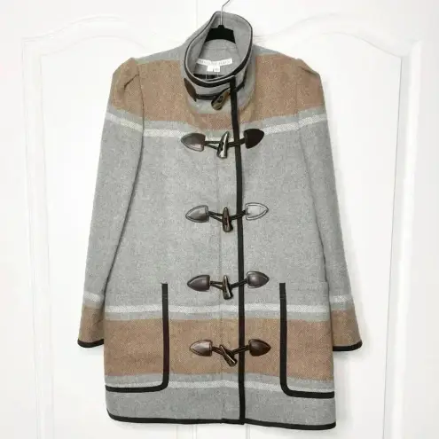 Veronica Beard - Flint Dickey Wool-Blend Coat Camel Grey Multi Size Medium NWT - Image 6