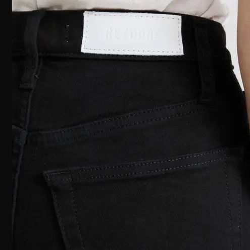 RE/DONE NWT REDONE 70’s Stove Pipe Noir with Rip