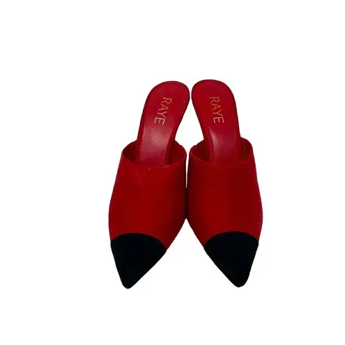 Raye  Phoebe‎ Mule in Red Colorblock Heels Size 7.5
