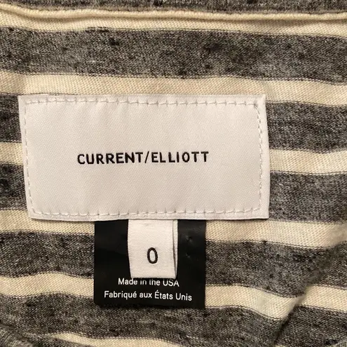 Current/Elliott Current Elliott Heather Splice Stripe Tee