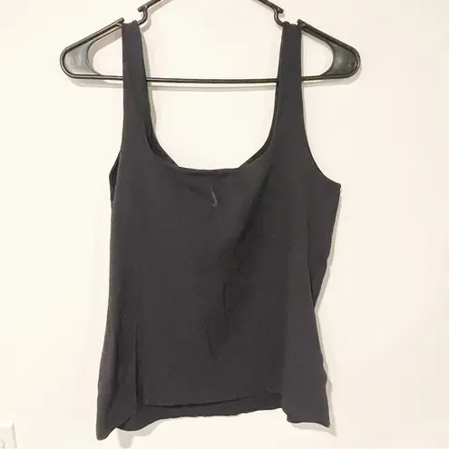 Nike  Dri-Fit Size Large Yoga Tank Top Women's Black Square Neck Pullover