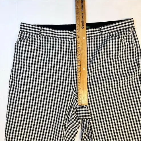 Ralph Lauren Lauren  Black White Check Trousers Womens 18W Cotton Pants Gingham