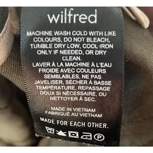 Wilfred Cropped Tapered Drawcord Trousers Green Size 2 Casual Pants